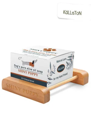 Set of soap box and Olive oil soap for the dog