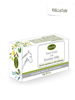Face soap with donkey milk